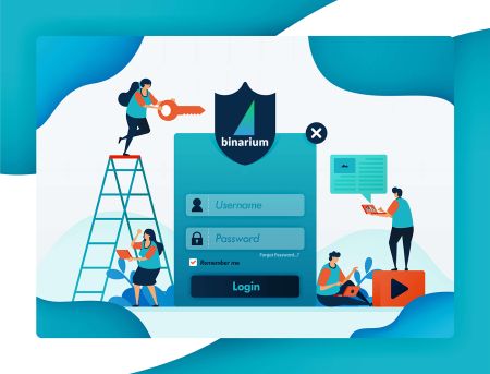 Cara mendaftar dan log masuk ke akaun binarium