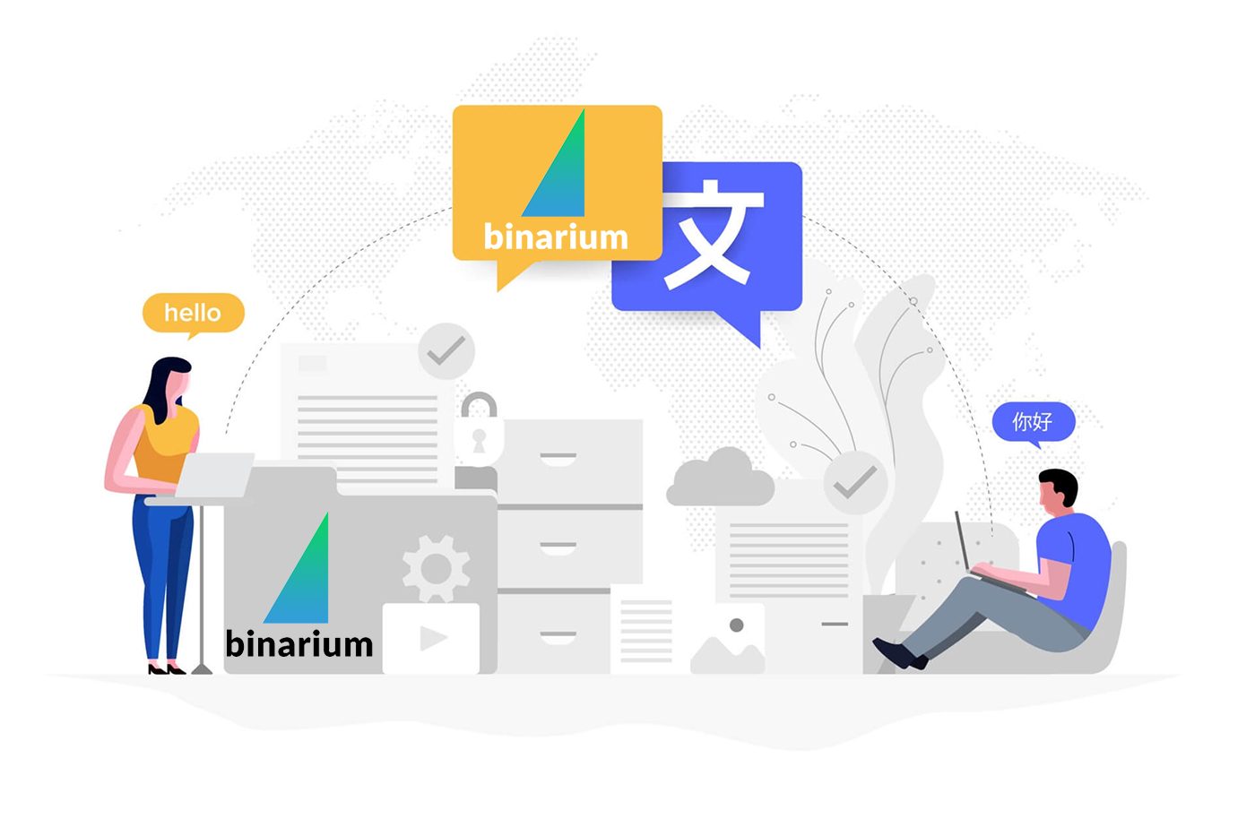 Binarium کثیر لسانی معاونت Binarium کثیر لسانی معاونت