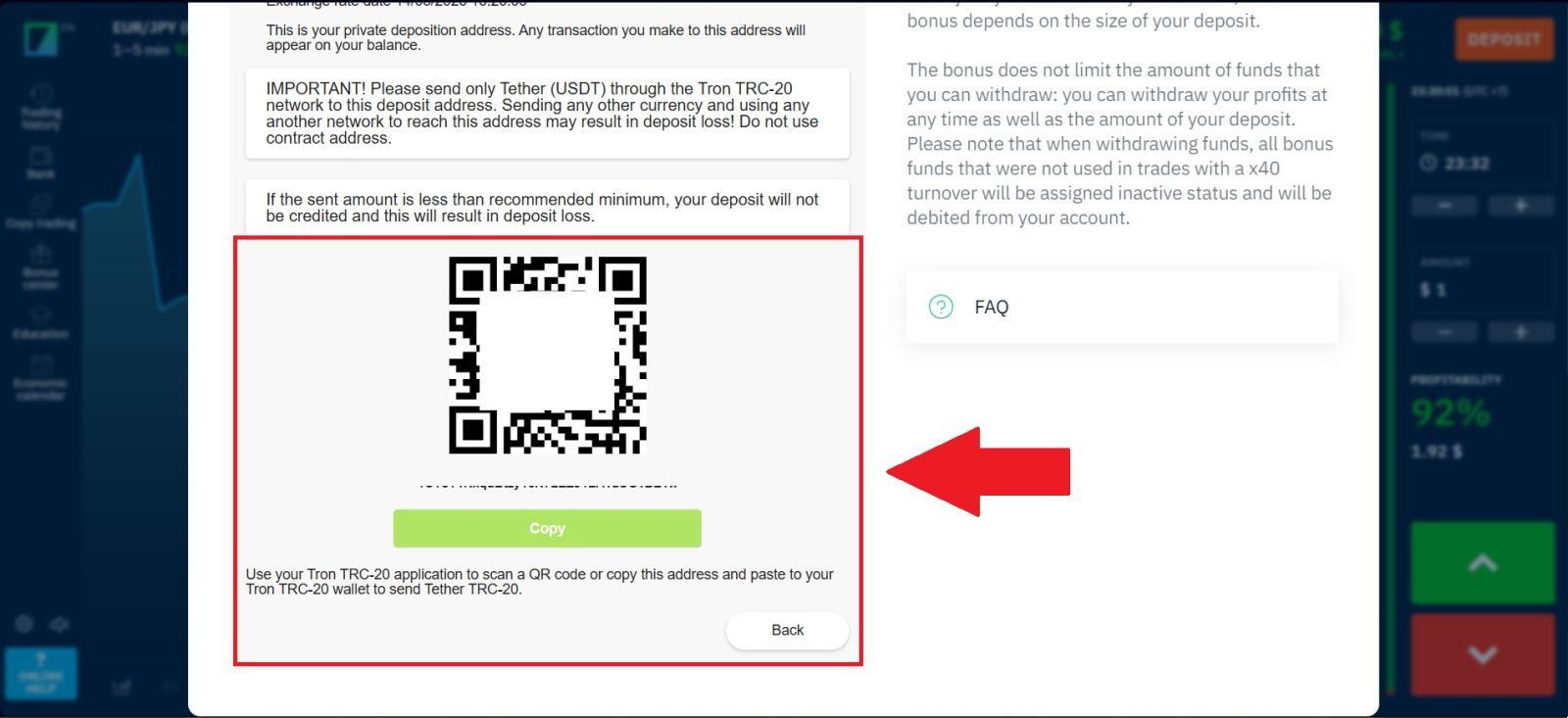 Tutorial de depósito Binarium 2026: processo de financiamento rápido e simples