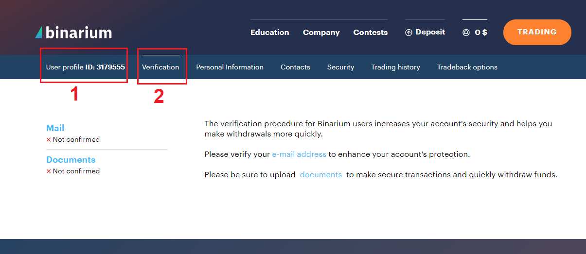 How to Verify Account on Binarium How to Verify Account on Binarium